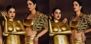 Uorfi Javed & Nikita Luther bring Golden Glam to The Traitors Finale f