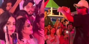 Hania Aamir spotted Grooving at Asim Azhar's Concert f