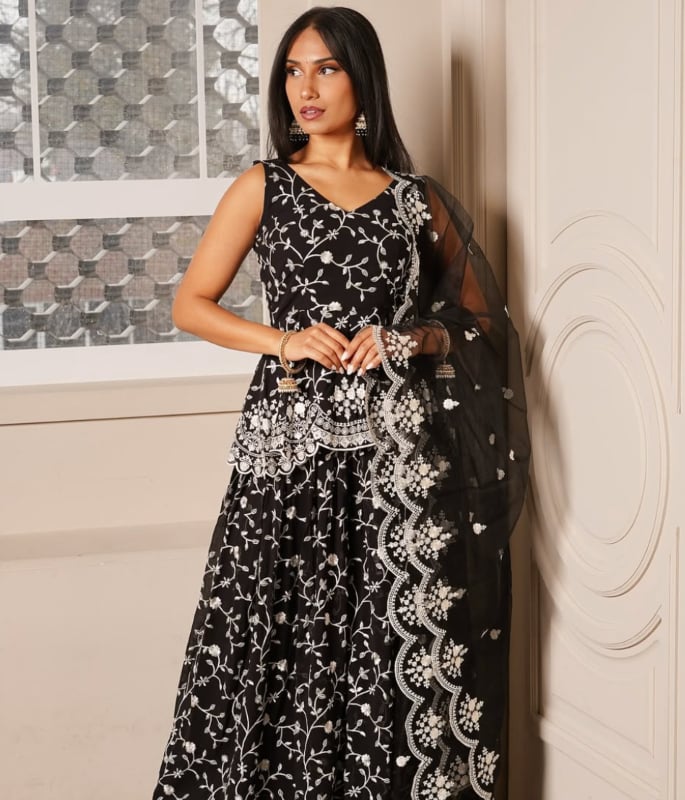 How to Style Black Ethnic Wear for Pre-Wedding Functions 1