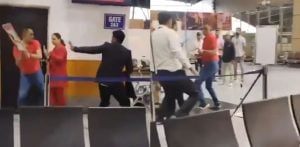 Indian Army Officer Caught on Camera assaulting Airline Staff f