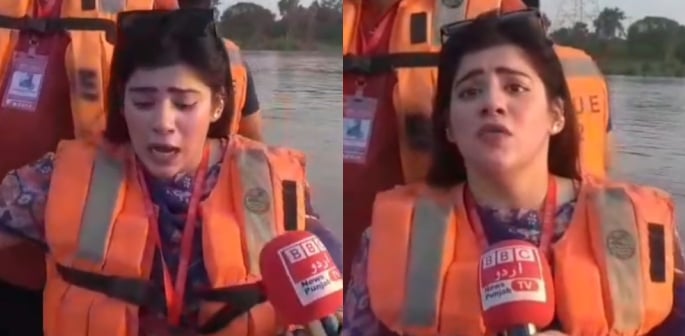 Pakistani Reporter goes Viral for Dramatic Flood Coverage f