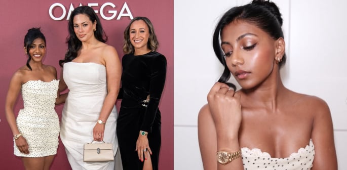 Charithra Chandran shines at Omega’s 'Aqua Terra' Launch F