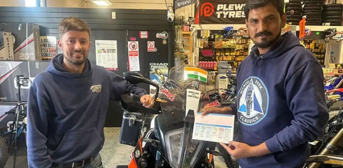Indian Influencer gifted New Motorbike after Nottingham Theft f