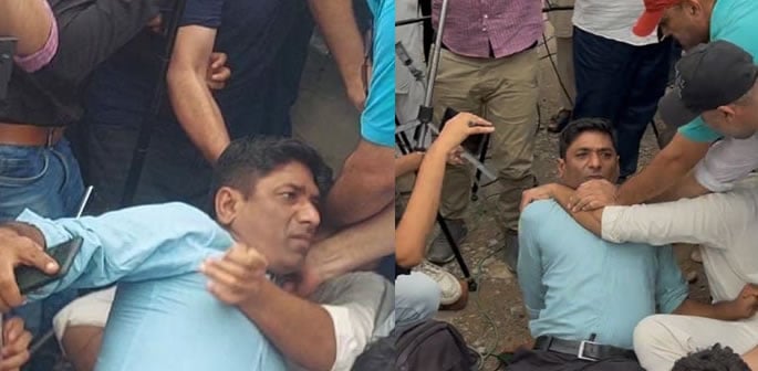 Journalist alleges Assault By PTI Workers outside Adiala Jail f