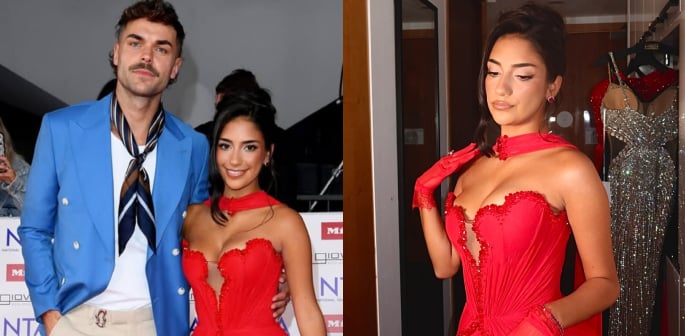 Love Island’s Shakira reveals Stunning Red Look from NTAs F