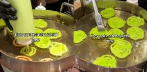 Netizens Express Shock at Viral Matcha Jalebi Video F