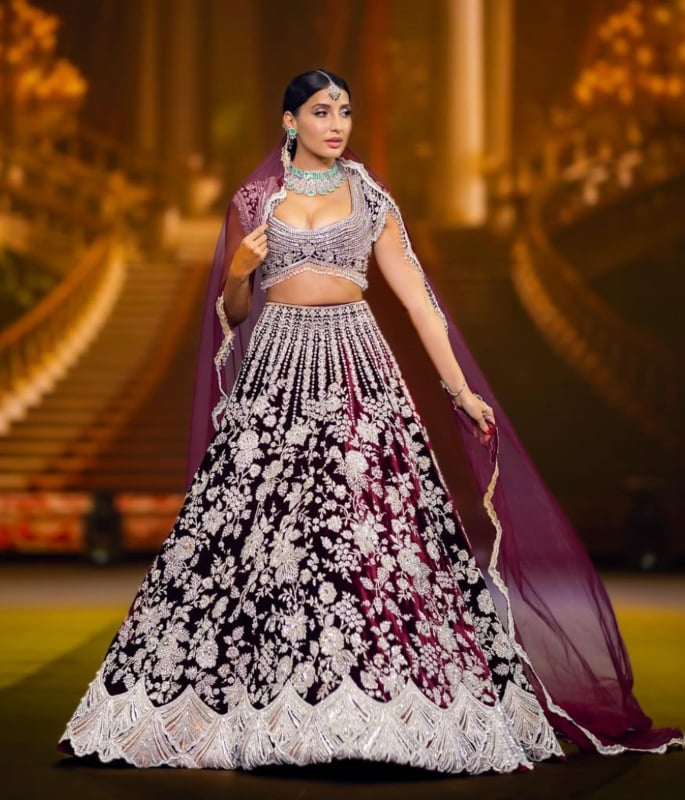 Nora Fatehi dazzles in Manish Malhotra Couture at Dubai Showcase 1