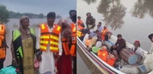 Pakistani Groom Brings Barat by Rescue Boats amidst Floods f