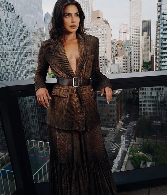 Priyanka Chopra Owns NYFW in Bold Earth-Toned Look