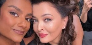 Simone Ashley & Aishwarya Rai's Selfie Steals Spotlight at PFW 2025 f