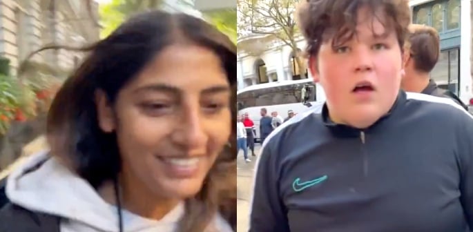 South Asian Woman 'Chased' At Tommy Robinson Protest 2025_- F