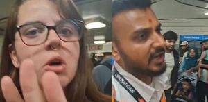 Woman in Canada defends Indian Man from Racist Abuse f