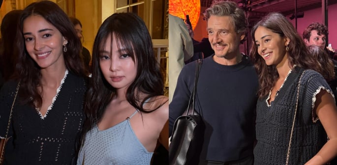 Ananya Panday Poses With Jennie and Pedro Pascal F