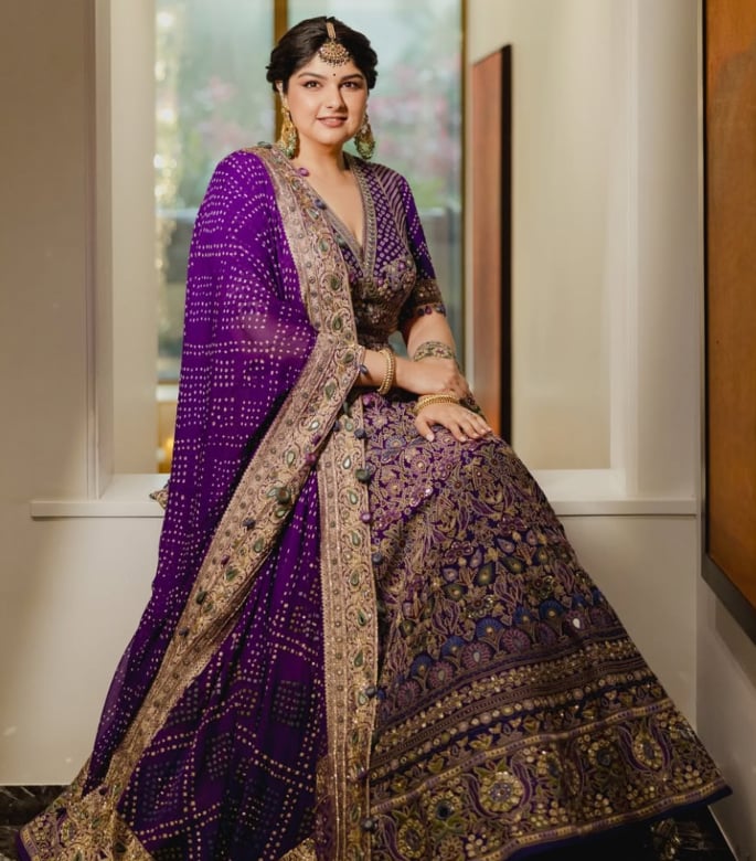 Anshula Kapoor shares her First Wedding Look by Arpita Mehta 6