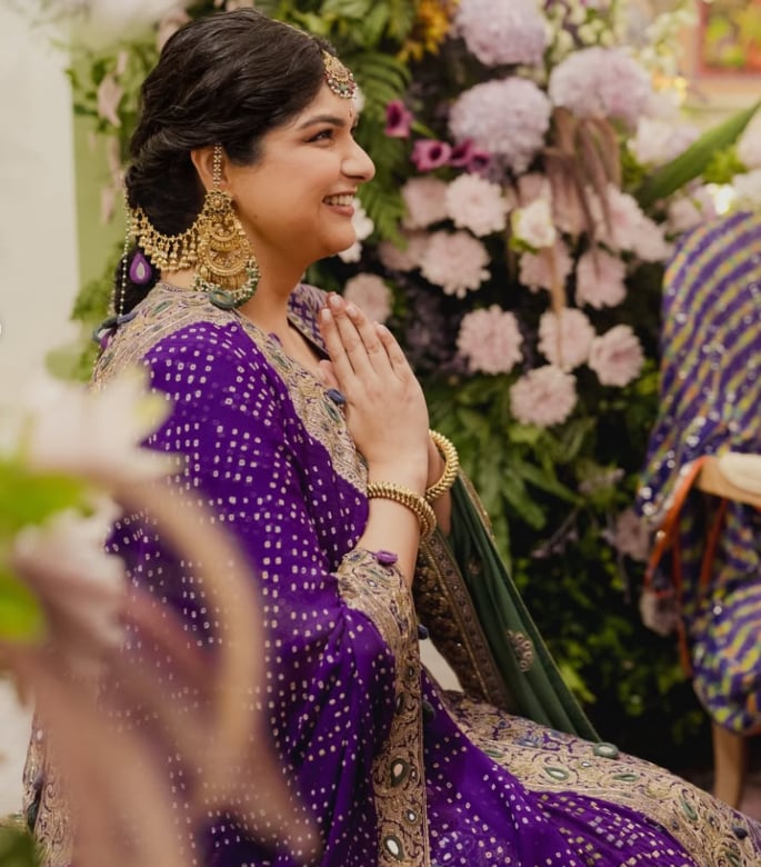 Anshula Kapoor shares her First Wedding Look by Arpita Mehta 6