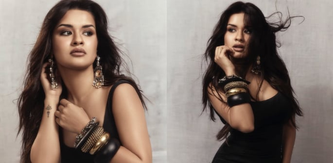 Avneet Kaur wows in Modern Ethnic Dress with Mirror Detailing F