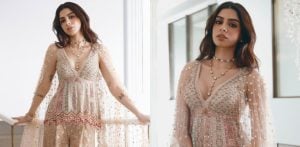 Khushi Kapoor stuns in Chic Look for The Face Shop F