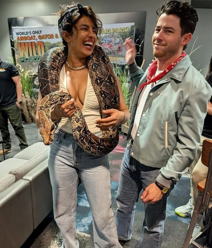 Priyanka Chopra Jonas is 'Ssssssubtle' in Snake Pictures - 2