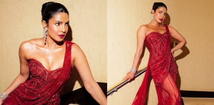 Priyanka Chopra dazzles in Red at Johnnie Walker Diwali Ball F (1)