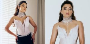 Rashmika Mandanna shines in Swarovski Debut at Glittering Event F