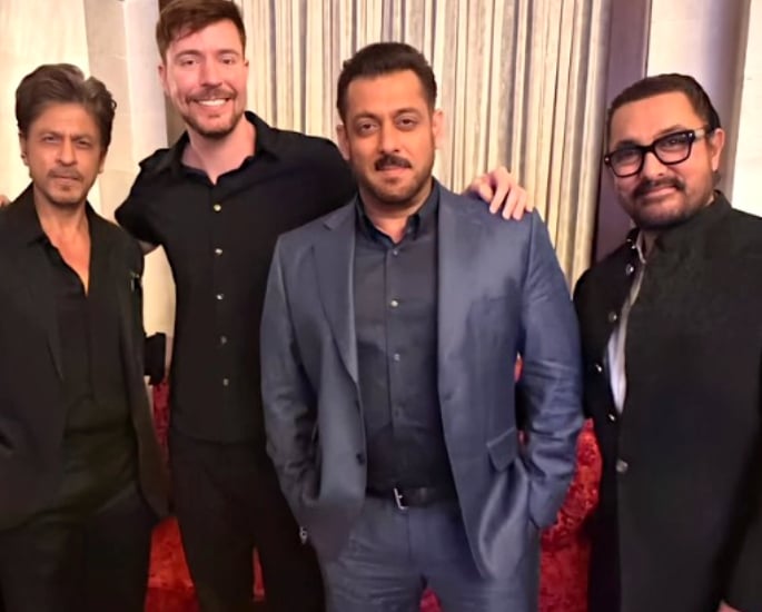 YouTuber MrBeast Strikes a Pose with Aamir, Salman & SRK - 1