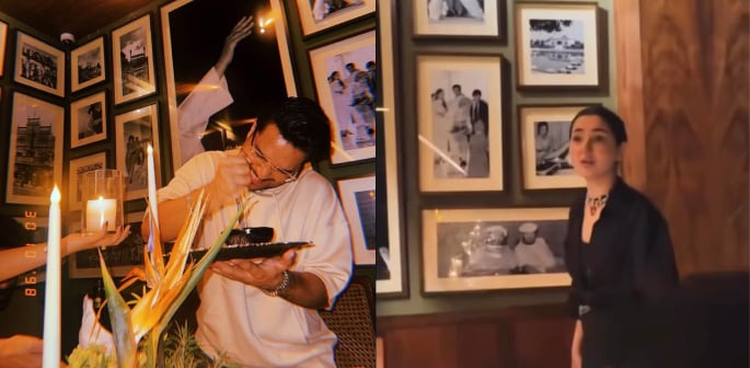 Hania Aamir Spotted at Asim Azhar's Birthday Bash f