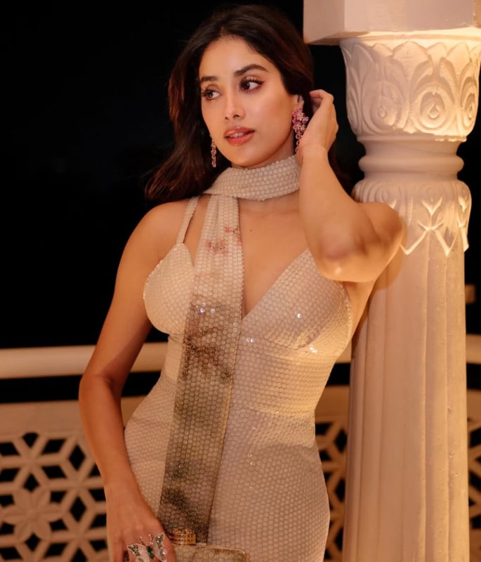 Janhvi Kapoor dazzles in Watercolour Elie Saab Gown