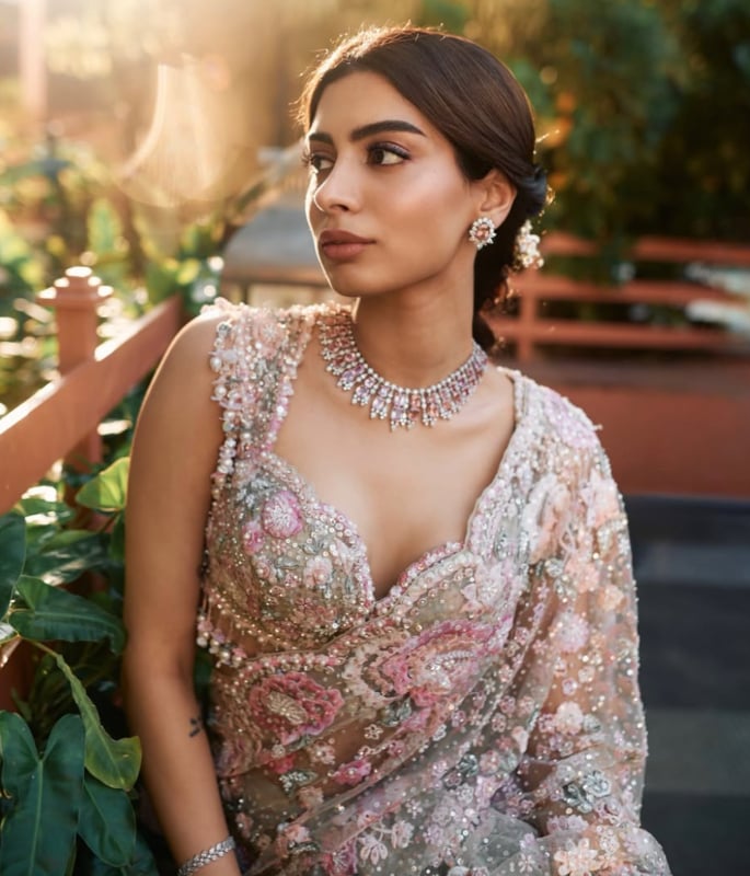 Khushi Kapoor stuns in Romantic Pastels at Wedding Celebration 4