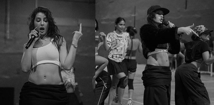 Nora Fatehi stuns in Rehearsal Photos ahead of Untold Dubai 2025 f