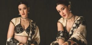 Shanaya Kapoor wows in Mayyur Girotra Gujarati Lehenga F