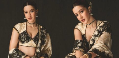 Shanaya Kapoor wows in Mayyur Girotra Gujarati Lehenga F