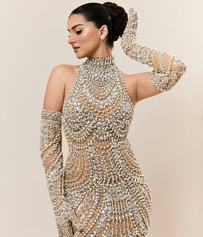 Tara Sutaria stuns in Beaded Dress at Old Hollywood Birthday Bash 1