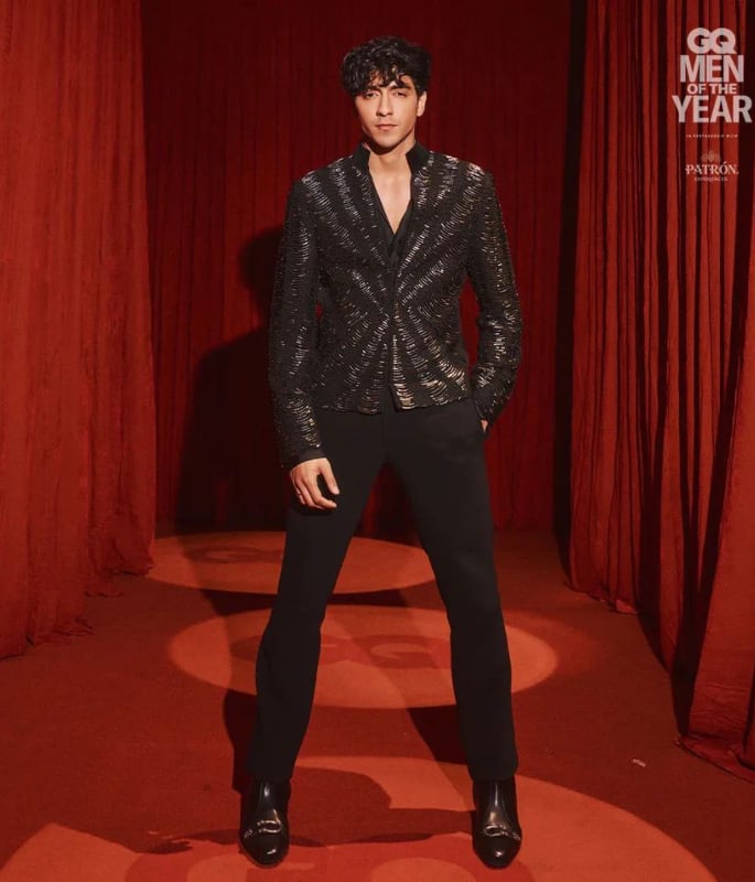 Ahaan Panday stuns in Rohit Gandhi & Rahul Khanna at GQ MOTY 