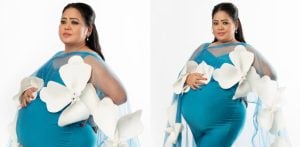 Bharti Singh glows in Blue Silk Maternity Shoot F