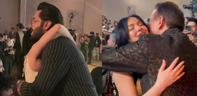 Hania Aamir Slammed for Hugging Male Co-Stars at LSA f