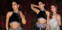 Khushi Kapoor shines in Black Embellished Manish Malhotra Look