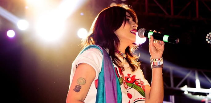 Meesha Shafi Lights Up World Culture Festival f