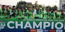 Pakistan Wins Men’s Under-19 Asia Cup Title