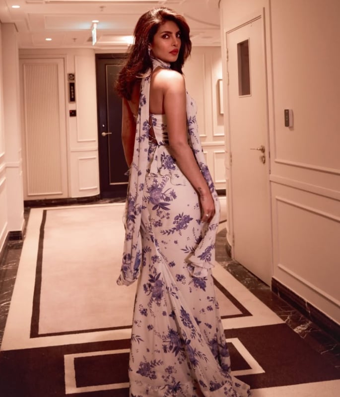 Priyanka Chopra stuns in Floral Gown at Kapil Sharma Show 