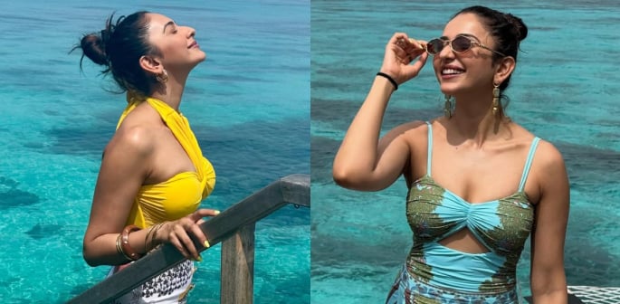 Rakul Preet Singh shows off Vibrant Beach Style in Maldives F