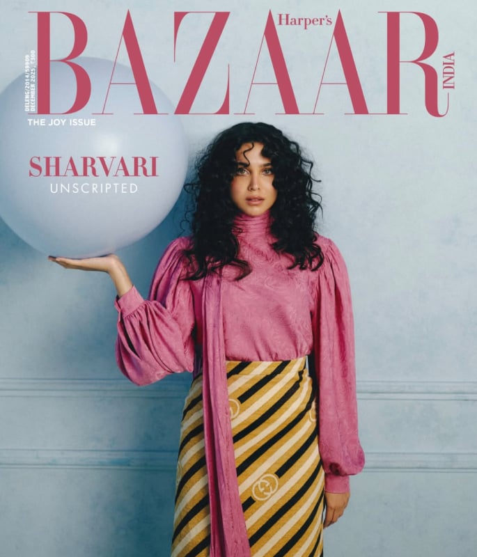 Sharvari Stuns on Harper’s Bazaar India Cover in Head-to-Toe Gucci 