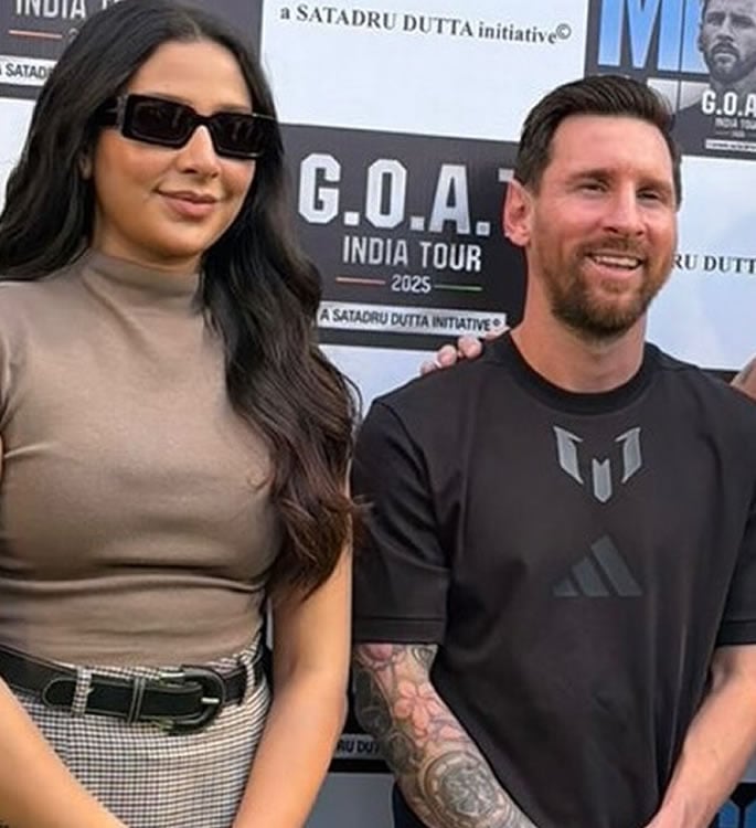 Subhashree Ganguly faces backlash for 'Tasteless' Lionel Messi Pics