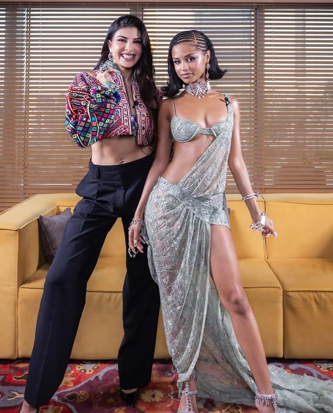 Tyla dazzles in Sheer Saree-Inspired Design by Nancy Tyagi 4