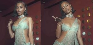 Tyla dazzles in Sheer Saree-Inspired Design by Nancy Tyagi f