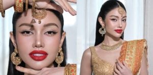 Veena Praveenar Singh shines in Traditional Saree Look F