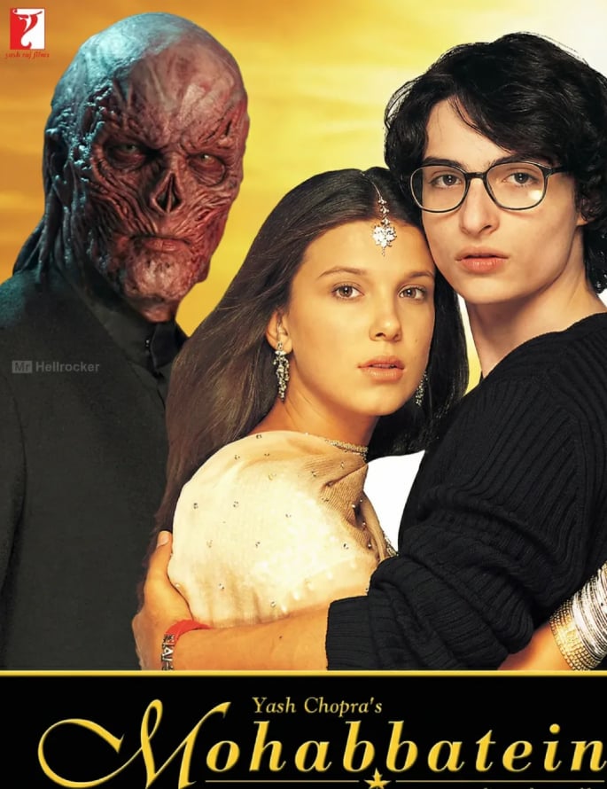 AI imagines Stranger Things Cast in Iconic Bollywood Films 