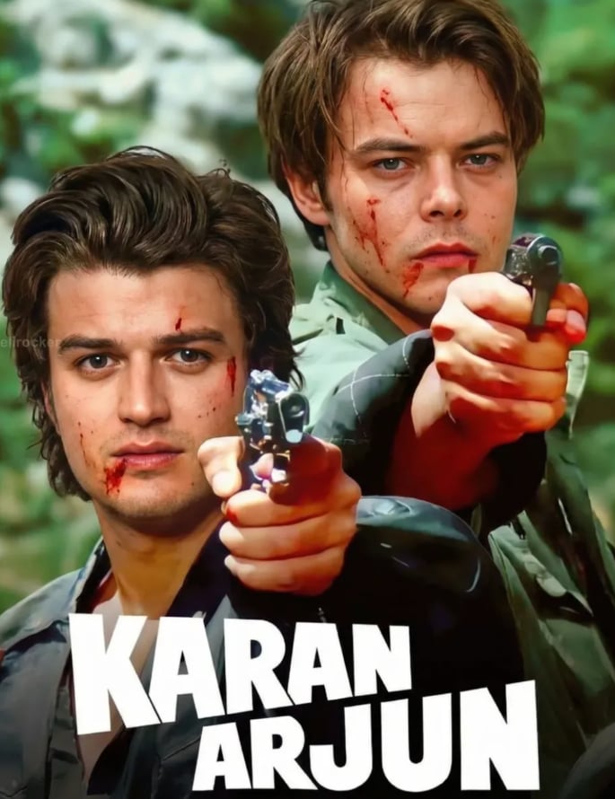 AI imagines Stranger Things Cast in Iconic Bollywood Films 