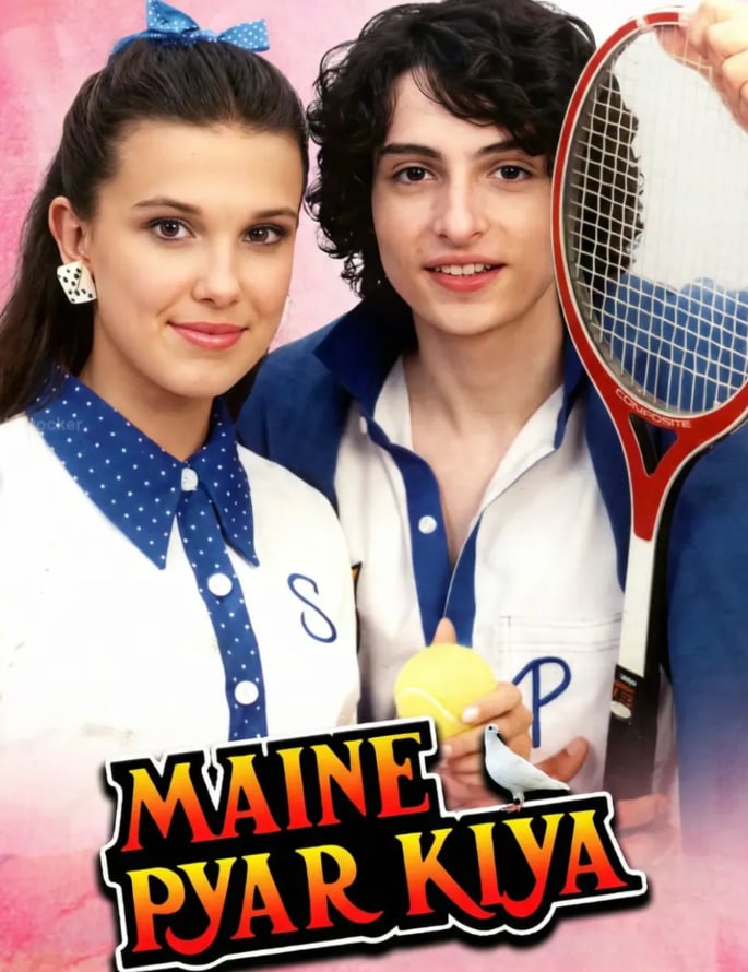 AI imagines Stranger Things Cast in Iconic Bollywood Films 