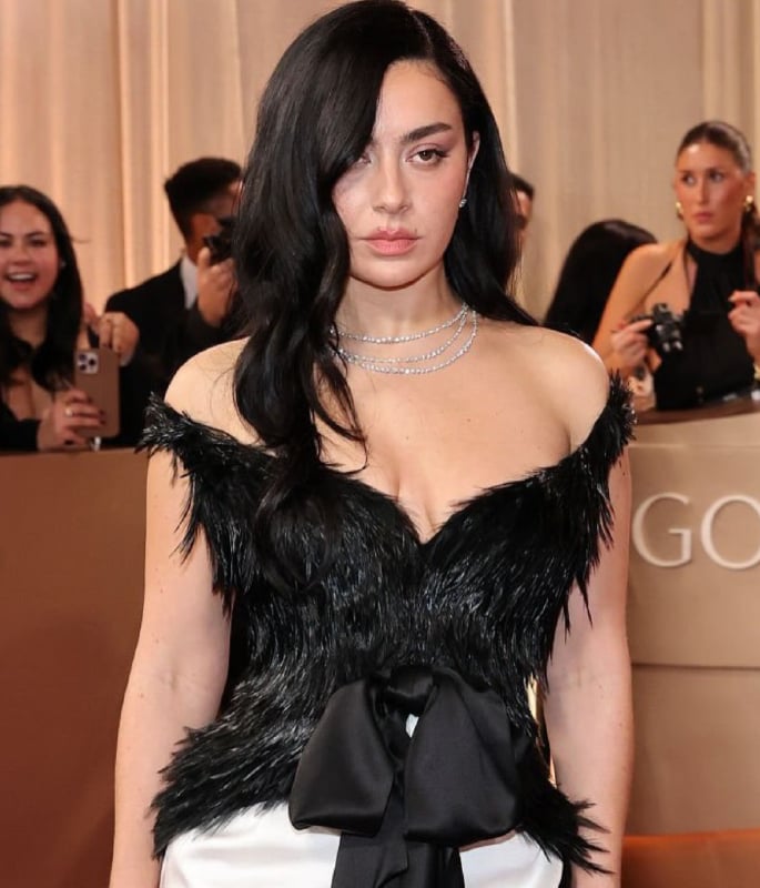 Charli XCX stuns at Golden Globes with Saint Laurent Debut Look 