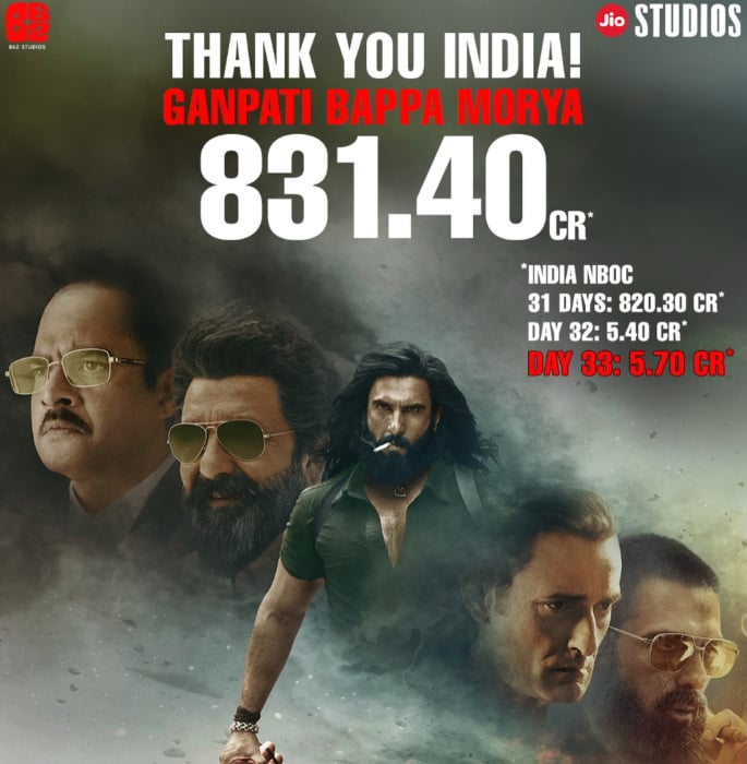 'Dhurandhar' becomes Highest Grossing Hindi Film of All Time